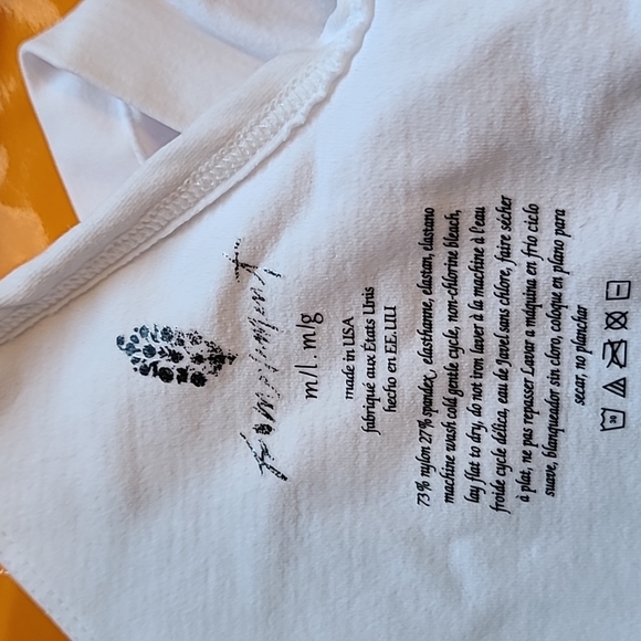 Free people good karma ruched cropped tank white - Picture 5 of 7